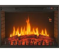 Chemin’Arte Insert Électrique à Encastrer - Effet Flammes - LEDs - Oxford XL 76cm - Chauffage 2000W avec Thermostat électronique- Conçu en France - Garanti 2 Ans