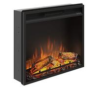 Cheminée électrique encastrable TAGU PowerFlame, Puissance de Chauffe de 1500 W, Programmable sur 7 Jours, Thermostat numérique, Télécommande