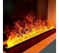 Cheminée électrique encastrée et murale à vapeur d'eau avec effets de flamme réglables 3D, système de recharge automatique d'eau, idéale pour les espaces intérieurs résidentiels et commerciaux 02,80