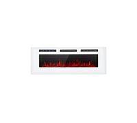 Klarstein Cheminée électrique encastrable 1800W - Effet flamme LED, télécommande, programmable