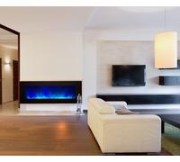 CHEMIN'ARTE - Cheminée électrique Murale Volcano 5XL 180 cm Effet Flammes LED, Chauffage programmable, Télécommande