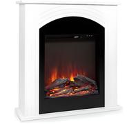 Cheminée électrique Klarstein Elbrus - Blanc - 2 puissances 1000W - 2000W - Télécommande