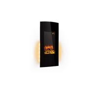 Klarstein Lamington Cheminée électrique 2000 W Flammes LED Chauffage à air pulsé Minuterie éclairage d'ambiance