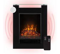 Cheminée électrique Klarstein Studio 5 - 1800/900 W - Effet flamme - Cheminée électrique à poser