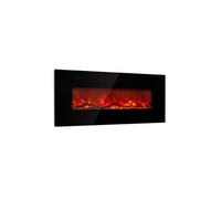 Klarstein Lausanne 1600W 128cm Cheminée électrique murale Noir