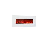 Lausanne Long Cheminée électrique 1600 W 2 niveaux de chauffage 128 cm