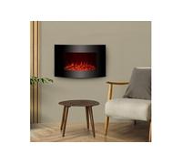 Cheminée électrique murale écologique à flamme LED San Diego G