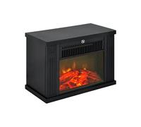 cheminée HOMCOM Plastique 34x17x25cm Noir
