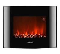 Cheminée électrique Supra LUNEO 2000 avec 5 intensités de flamme, 2 intensités de chaleur et télécommande G