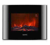 Cheminée électrique Supra LUNEO 2000 avec 5 intensités de flamme, 2 intensités de chaleur et télécommande