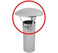 cheminée en acier inoxydable conduit de fumée capot raincover capuchon protecteur se terminant 100-130mm