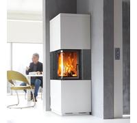 Cheminée en kit Camina S3 - avec béton design - butée à gauche