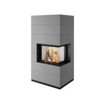 Cheminée en kit hydro Spartherm SIM Varia 2Rh H2O - 2/3 béton fin spatulé