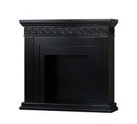 Cheminée en marbre Garniture de cheminée noire for poêle, vintage gravée, buffet décoratif for la maison, le salon, couloir Cadre de cheminée