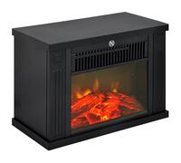 cheminée HOMCOM Plastique 34x17x25cm Noir