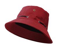 Cheminée Hommes Outd Cap Casual Cap Bucket Hat Oor Hat Travel Fashion and Pot su Adult N Femmes Baseball Caps Tactique Hiver (Wine, One Size)