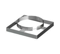Cheminée légère - Blocage d'arbre avec collier de serrage - Schiedel LB90 200 x 200 (= Schachtmaß außen in mm 290 x 290 mm)