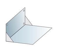 Cheminée légère - Console murale en inox - Raab L90 370 x 370 (= Schachtmaß außen in mm 450 x 450 mm)