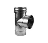 Cheminée légère - Raccordement du tuyau de fumée avec doublure de paroi double et déflecteur de condensation - Schiedel LB90 180 mm