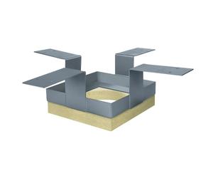 Cheminée légère - Support de plafond, y compris plaque de vermiculite jusqu'à 200 mm - Schiedel LB90 220 x 220 mm