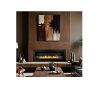 Cheminée murale au bioéthanol Biocamino 120x40 Siena 120 noir