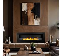 Cheminée murale au bioéthanol Biocamino 120x40 Siena 120 noir