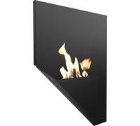 KRATKI Cheminée Murale décorative Papa - 900 x 650 mm - Récipient de 0,2 l - Noir - Idéal pour la Maison, Le Salon ou la Chambre à Coucher - Certifié TÜV Rhénanie