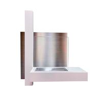 Divina Fire Cheminée Murale au bioéthanol Vienna Blanc L65 x H75 x P23