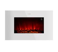 Cheminée murale électrique décorative Cecotec ReadyWarm 3590 Flames Connected Blanc 1000 - 2000 W