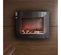 Cheminée murale électrique décorative Warm 2600 Curved Flames 2000W