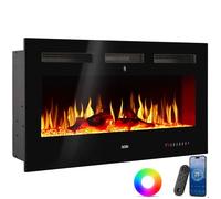 Cheminée murale électrique design