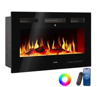 Cheminée murale électrique design