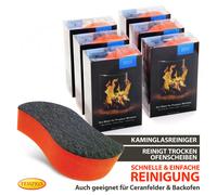 Cheminée Nettoyeur Nettoyant à Sec Atmosfire De Schott Vitres D'Insert 6 St