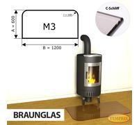 Temprix Pare-Feu Et Plaque En Verre | Plaque En Verre Brun Pour Cheminée Et Four
