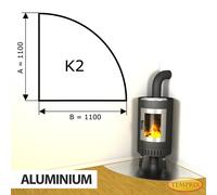 Cheminée Plaque Pare-étincelles Kaminplatte Aluminium Four Lèche-frites -K2