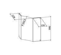 Cheminée pour Hotte de Cuisine Faber 112.0157.261 Acier inoxydable