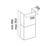 Cheminée pour Hotte de Cuisine Falmec KCQAN.00#B Blanc