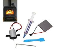 Cheminée Ventilateur Kit, Feuille de Production D'Énergie Thermoélectrique + Moteur de Ventilateur 95% Poêle Universel Ventilateur de Cheminée Auto-Alimenté Accessoires de Réparation pour Poêles