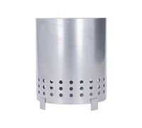 Cheminées à Bois en Fer Foyer Portatif Camping Feu de Joie en Fer Foyer de Table sans Fumée avec Support Jardin Extérieur Fournitures de Camping (Or)