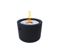 Cheminées au bioéthanol - - Cheminée au bioéthanol à poser braséro rond 47.5 cm jardin extérieur Rodi - Noir