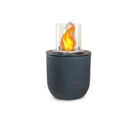 Cheminées au bioéthanol - - Cheminée au bioéthanol design de jardin poser 35 x h 55cm Raffaello - Gris