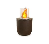 Cheminées au bioéthanol - - Cheminée au bioéthanol design de jardin poser 35 x h 55cm Raffaello - Marron