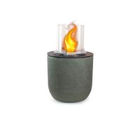 Cheminées au bioéthanol - - Cheminée au bioéthanol design de jardin poser 35 x h 55cm Raffaello - Vert foncé