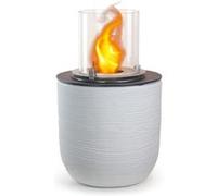 Cheminées au bioéthanol - Divina Fire - Cheminée au bioéthanol design de jardin poser 35 x h 55cm Raffaello - Blanc Blanc G