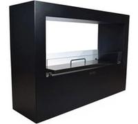 Cheminées au bioéthanol - Divina Fire - Cheminée au bioéthanol design pour intérieur ou extérieur 100x30x70cm Giotto S - Noir G