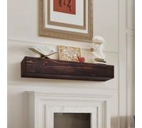 Cheminées Console de cheminée Habillage de cheminée Étagère suspendue Étagère murale 122 cm - Marron - Décoration murale élégante pour votre maison - Matériaux de haute qualité