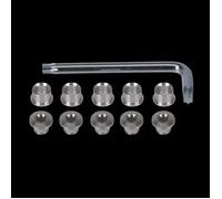 Cheminées de double plateaux FSA (10 pcs) Noir