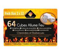 CHEMINETT Allume feu Prenium Quality en paraffine - 64 cubes