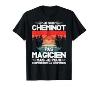 Cheminot Conducteur De Train Chemin De Fer Ferroviaire T-Shirt