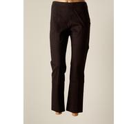 chemins blancs pantalons femme de couleur marron